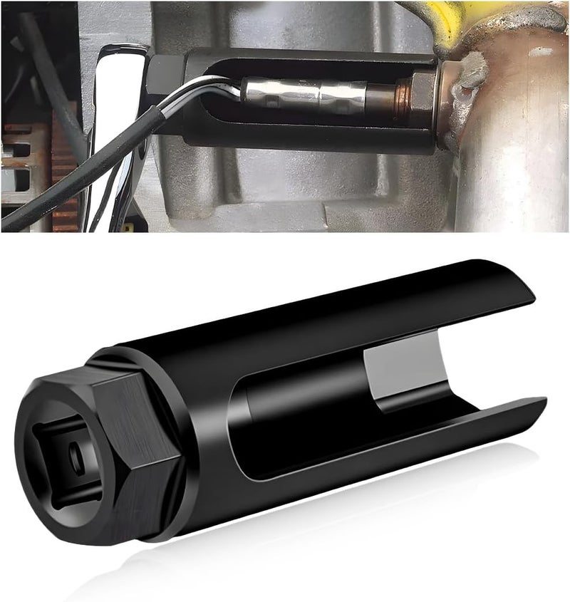 MTRPS Oxygen Sensor Socket with Side Wire Cutout, 1/2" Drive x 7/8" 6-Point O2 Sensor Puller Removal Tool, Sensors Disassembly Wrench Fits All Vehicle O2 Removal and Installation (Large Opening) - Image 1